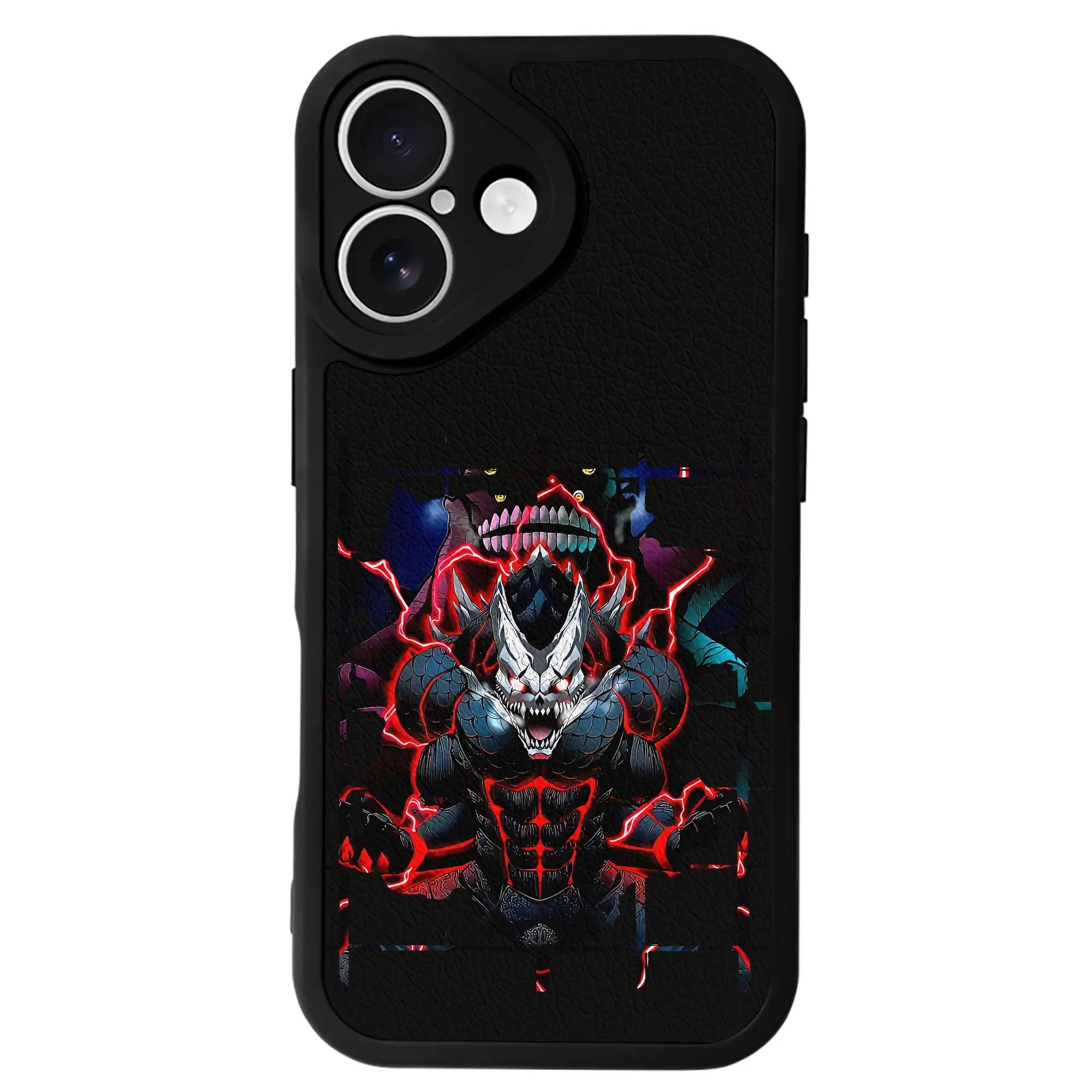 怪獣8号 グッズ,日比野カフカ - IPhone 16シリーズ対応 ・ シリコンスマホケース ・ レザー調 ・ 高精度フィット ・ 耐衝撃 ・ ワイヤレス充電対応 ・ 精密カット